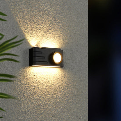 Waterproof Aluminum Camera Rectangular LED Wall Sconce Lamp