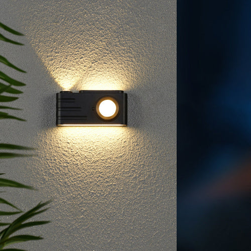 Waterproof Aluminum Camera Rectangular LED Wall Sconce Lamp