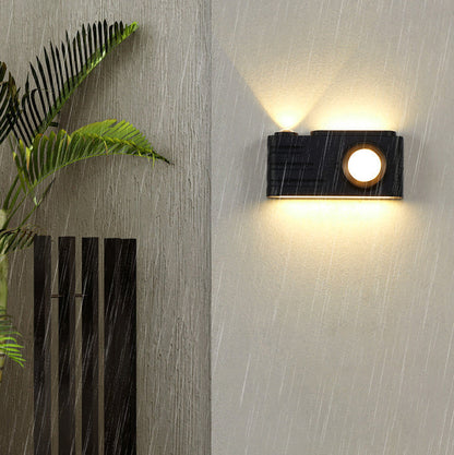 Waterproof Aluminum Camera Rectangular LED Wall Sconce Lamp