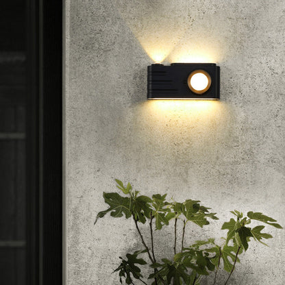 Waterproof Aluminum Camera Rectangular LED Wall Sconce Lamp