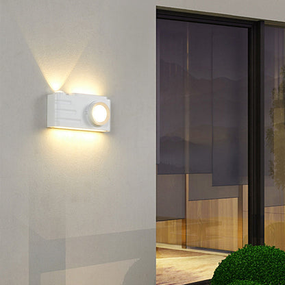 Waterproof Aluminum Camera Rectangular LED Wall Sconce Lamp