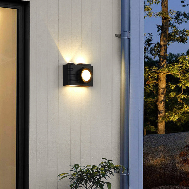 Waterproof Aluminum Camera Rectangular LED Wall Sconce Lamp