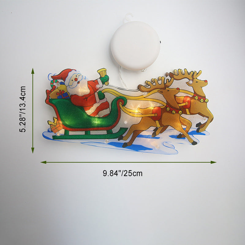 Deco Santa Deer Decoration Suction LED Wall Sconce Lamp