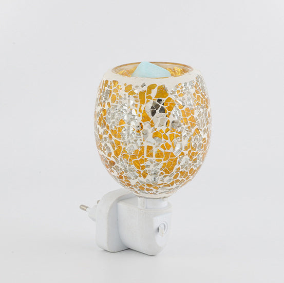 Boho Mosaic Cracked 1-Light Melting Wax Wall Sconce Lamp