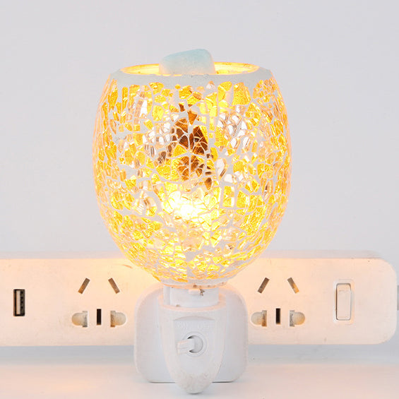 Boho Mosaic Cracked 1-Light Melting Wax Wall Sconce Lamp