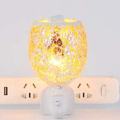 Boho Mosaic Cracked 1-Light Melting Wax Wall Sconce Lamp
