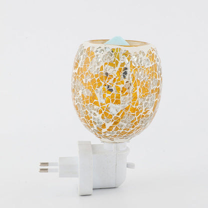 Boho Mosaic Cracked 1-Light Melting Wax Wall Sconce Lamp
