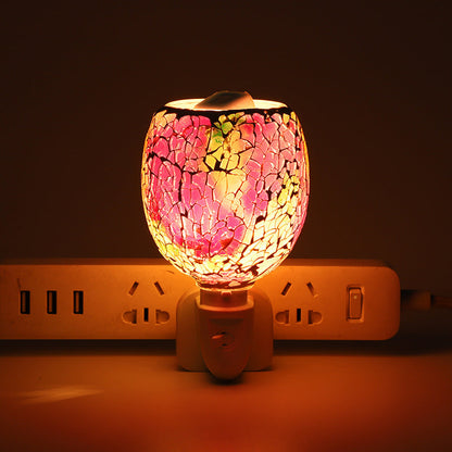 Boho Mosaic Cracked 1-Light Melting Wax Wall Sconce Lamp