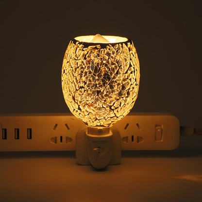 Boho Mosaic Cracked 1-Light Melting Wax Wall Sconce Lamp