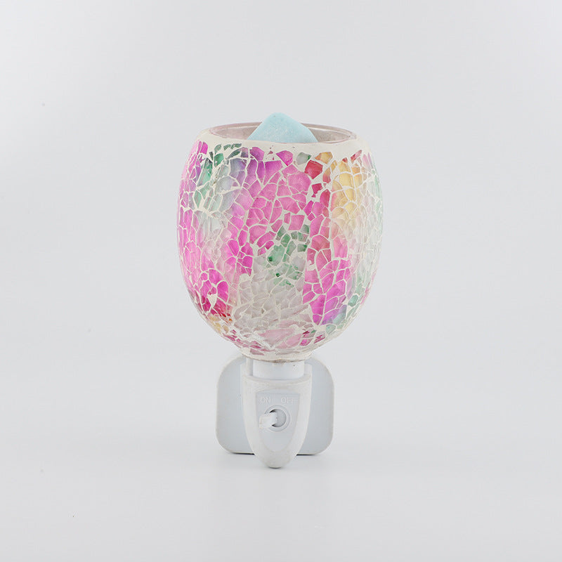 Boho Mosaic Cracked 1-Light Melting Wax Wall Sconce Lamp
