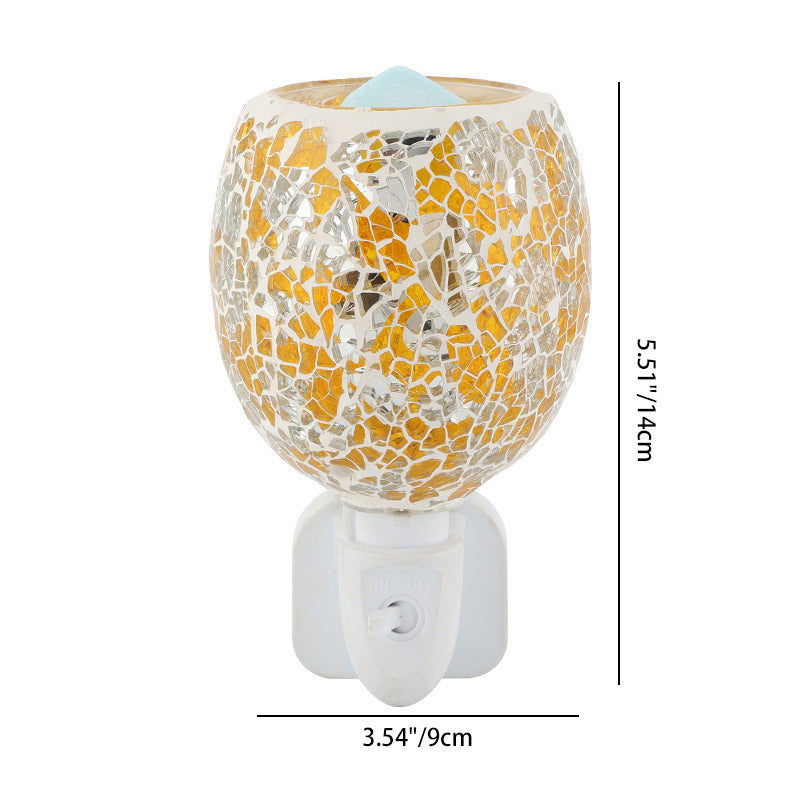 Boho Mosaic Cracked 1-Light Melting Wax Wall Sconce Lamp