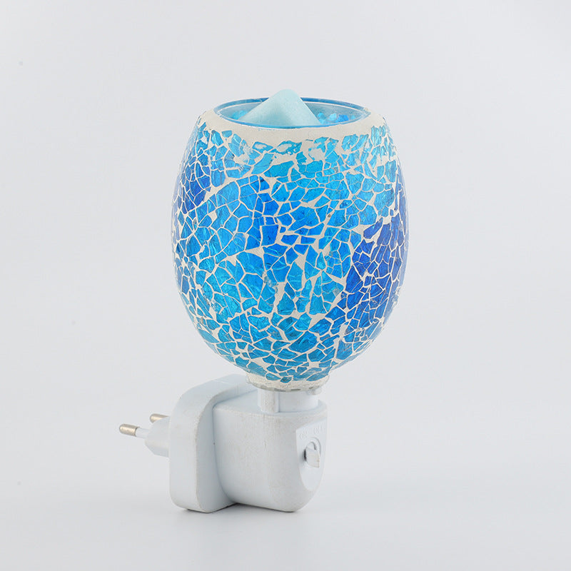 Boho Mosaic Cracked 1-Light Melting Wax Wall Sconce Lamp