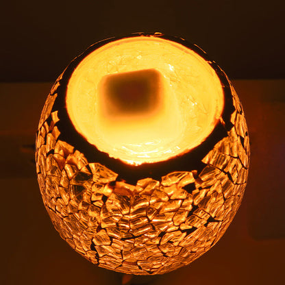 Boho Mosaic Cracked 1-Light Melting Wax Wall Sconce Lamp