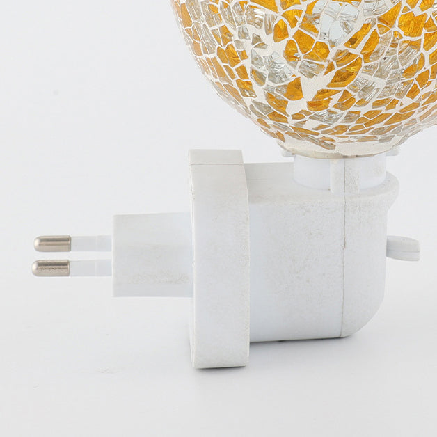 Boho Mosaic Cracked 1-Light Melting Wax Wall Sconce Lamp