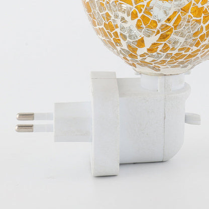 Boho Mosaic Cracked 1-Light Melting Wax Wall Sconce Lamp