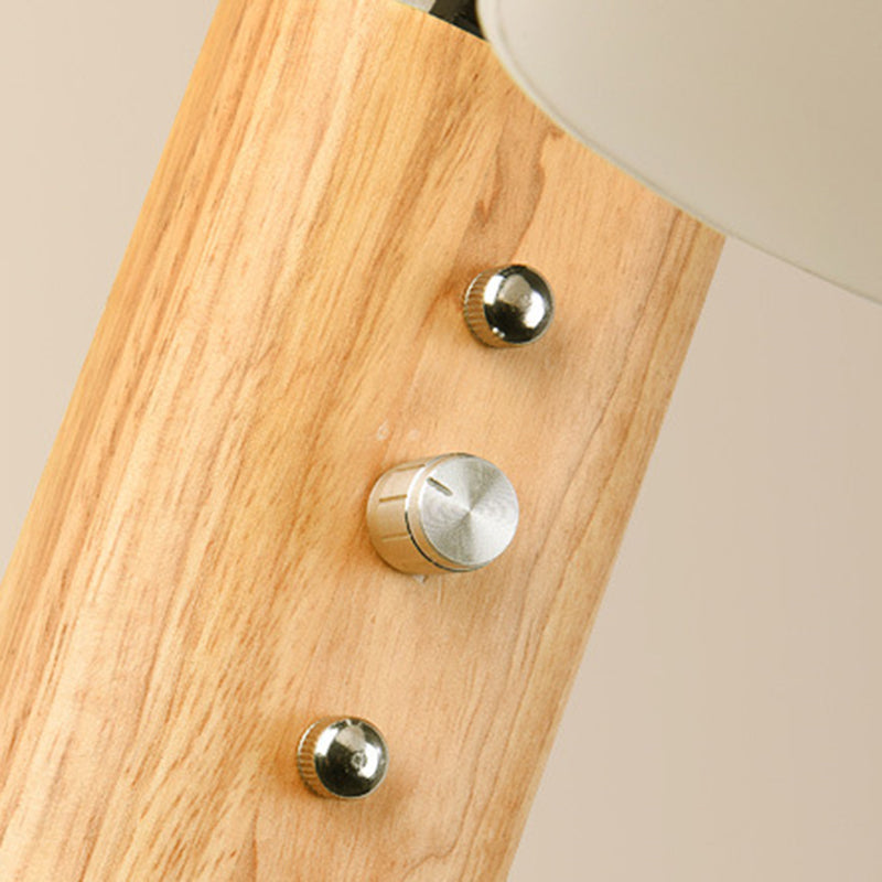 Nordic Wood Iron Glass Bell 1-Light Wall Sconce Lamp