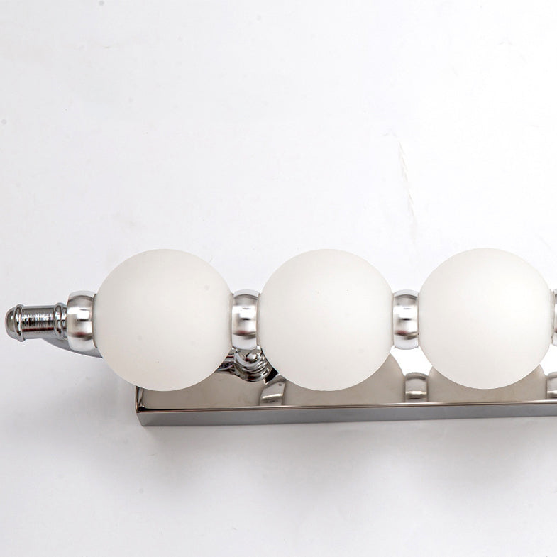 Stainless Iron PC Ball LED Wall Sconce Lamp Vanity Lighting