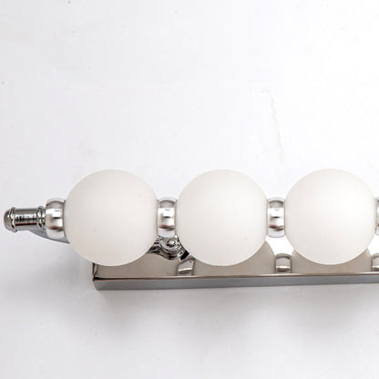Stainless Iron PC Ball LED Wall Sconce Lamp Vanity Lighting
