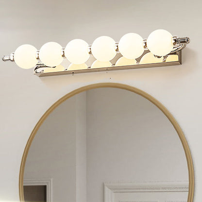 Stainless Iron PC Ball LED Wall Sconce Lamp Vanity Lighting