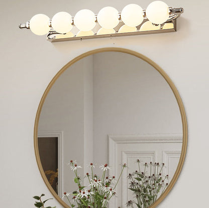 Stainless Iron PC Ball LED Wall Sconce Lamp Vanity Lighting