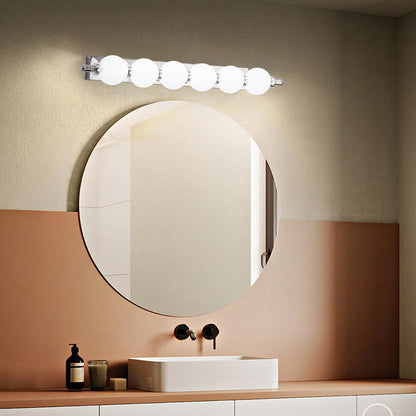 Stainless Iron PC Ball LED Wall Sconce Lamp Vanity Lighting