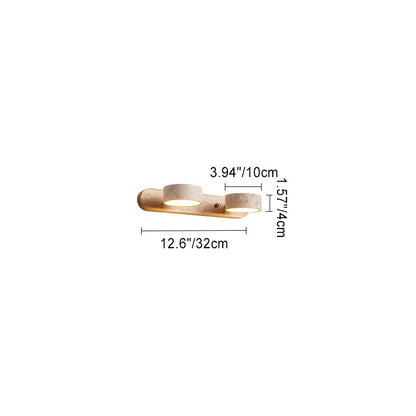 Japanese Rotatable LED Wall Sconce Lamp Vanity Lighting