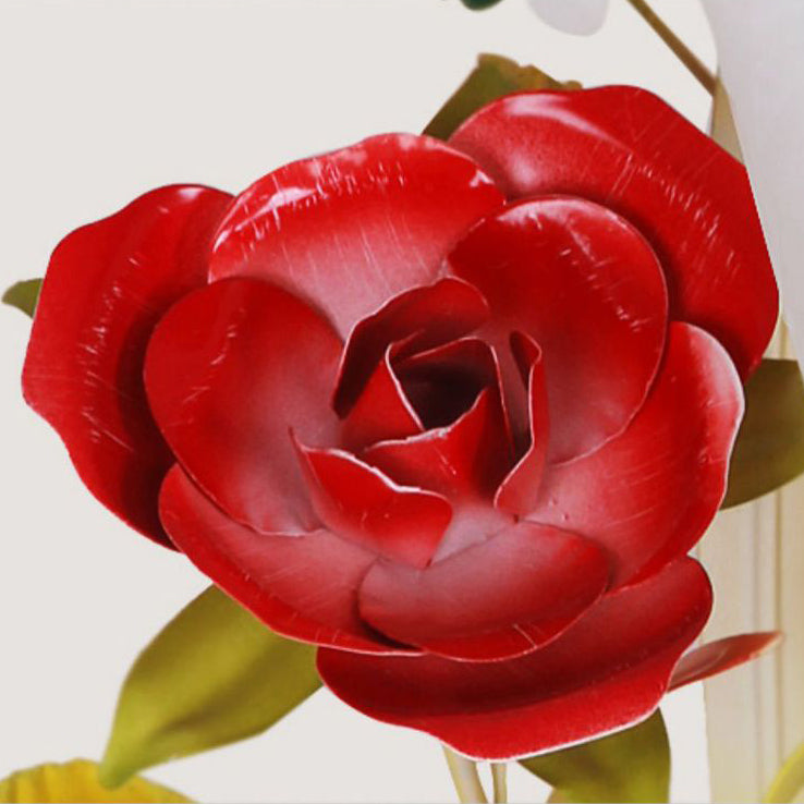 Farmhouse Glass Rose Floral Bell 1/2 Light Wall Sconce Lamp