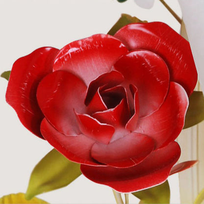 Farmhouse Glass Rose Floral Bell 1/2 Light Wall Sconce Lamp