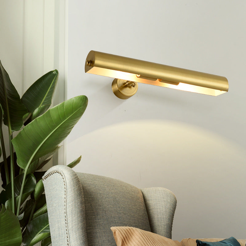 Mid-century Strip Adjustable 2-Light Wall Sconce Lamp