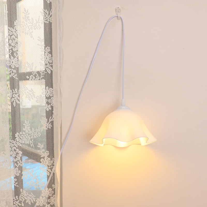French Acrylic Hanging 1-Light Wall Sconce Lamp Night Light