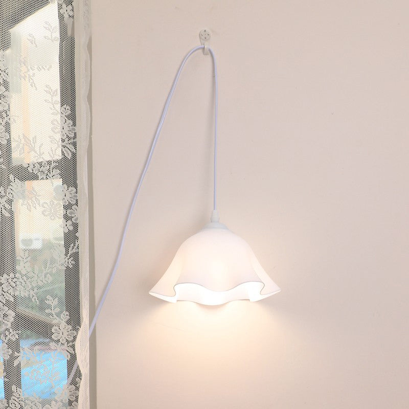 French Acrylic Hanging 1-Light Wall Sconce Lamp Night Light