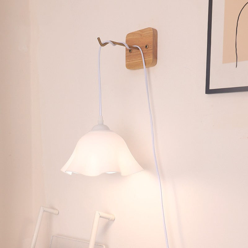 French Acrylic Hanging 1-Light Wall Sconce Lamp Night Light