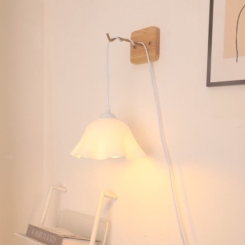 French Acrylic Hanging 1-Light Wall Sconce Lamp Night Light