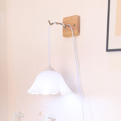 French Acrylic Hanging 1-Light Wall Sconce Lamp Night Light