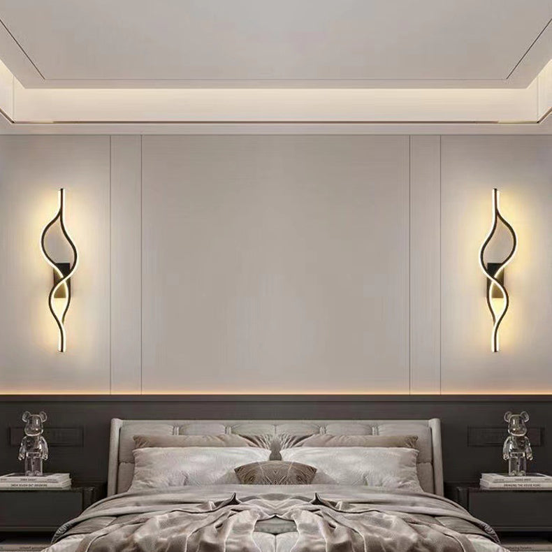 Aluminum Iron Silica Strip Deer Grille LED Wall Sconce Lamp