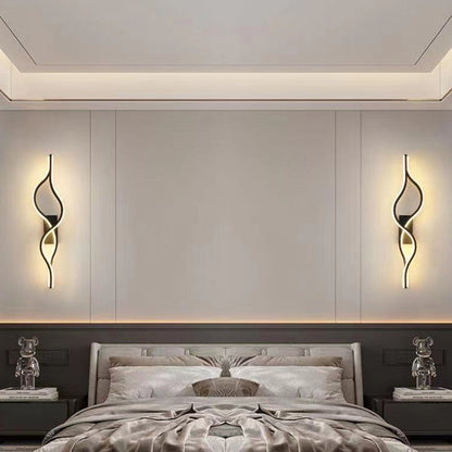 Aluminum Iron Silica Strip Deer Grille LED Wall Sconce Lamp
