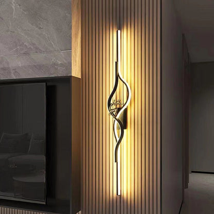 Aluminum Iron Silica Strip Deer Grille LED Wall Sconce Lamp
