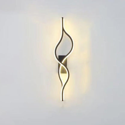 Aluminum Iron Silica Strip Deer Grille LED Wall Sconce Lamp