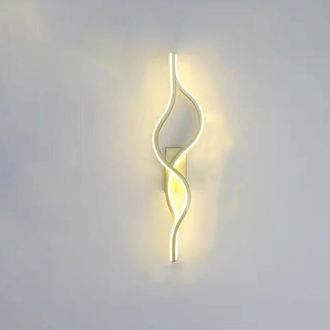 Aluminum Iron Silica Strip Deer Grille LED Wall Sconce Lamp
