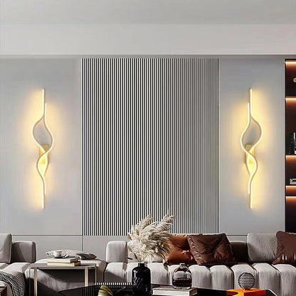 Aluminum Iron Silica Strip Deer Grille LED Wall Sconce Lamp