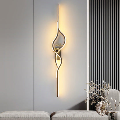 Aluminum Iron Silica Strip Deer Grille LED Wall Sconce Lamp