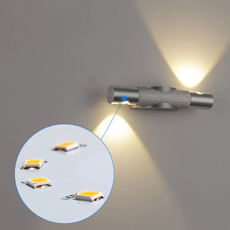 Aluminum Strip Brushed Turnable LED Wall Sconce Lamp