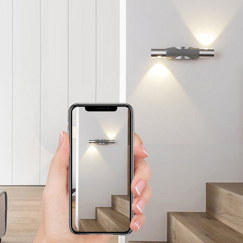 Aluminum Strip Brushed Turnable LED Wall Sconce Lamp