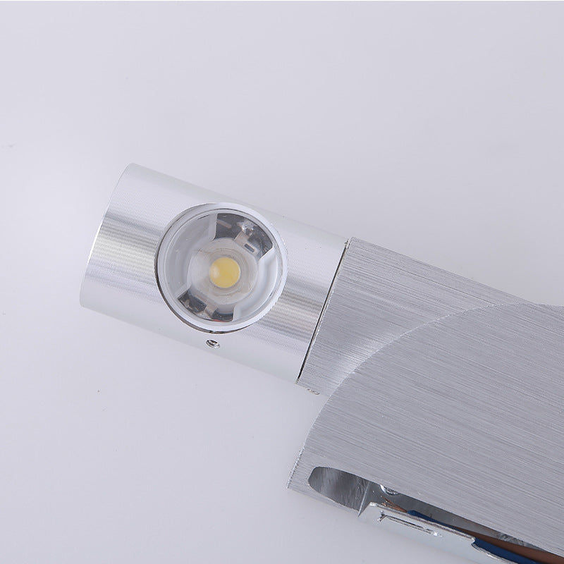 Aluminum Strip Brushed Turnable LED Wall Sconce Lamp