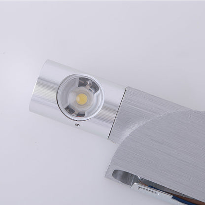 Aluminum Strip Brushed Turnable LED Wall Sconce Lamp