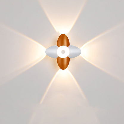 Scandinavian Aluminum Acrylic Flower LED Wall Sconce Lamp