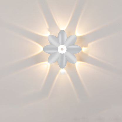 Scandinavian Aluminum Acrylic Flower LED Wall Sconce Lamp