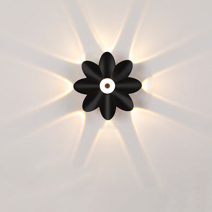 Scandinavian Aluminum Acrylic Flower LED Wall Sconce Lamp