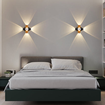 Scandinavian Aluminum Acrylic Flower LED Wall Sconce Lamp