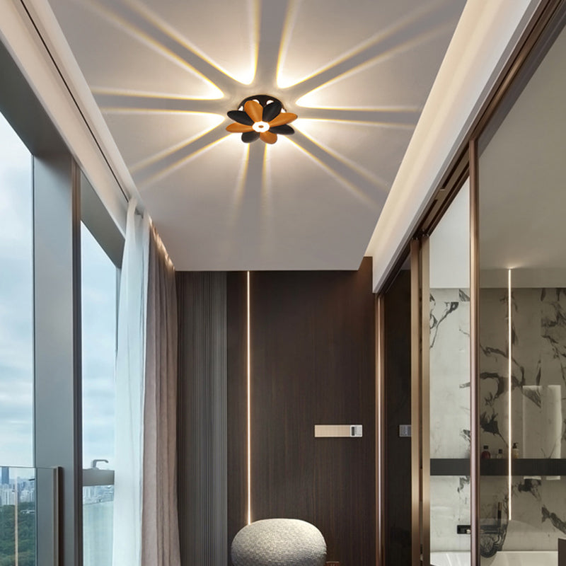 Scandinavian Aluminum Acrylic Flower LED Wall Sconce Lamp